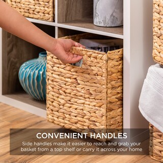 Foto 6 | Cestas de Almacenamiento Best Choice Products Hyacinth 30 x 30 cm Juego de 5 - Venta Internacional