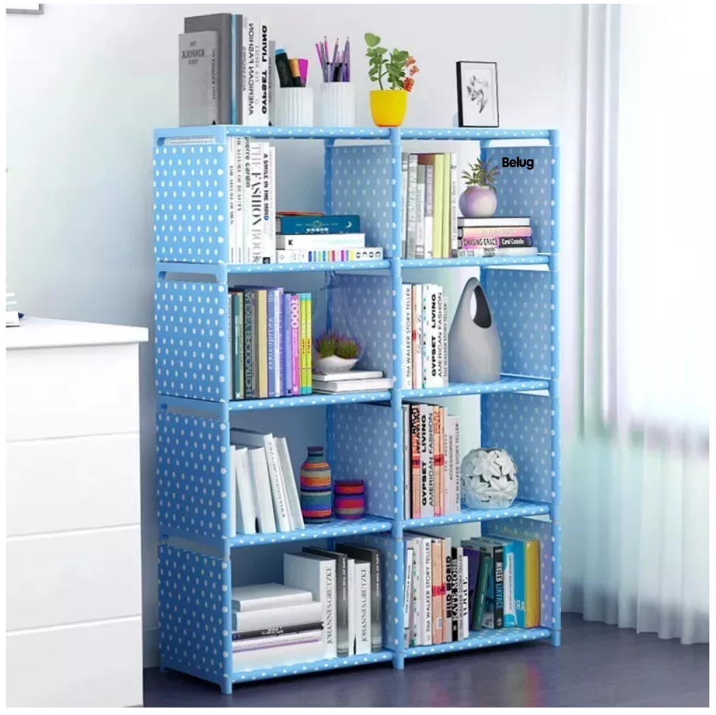 Foto 4 pulgar | Librería Y Cubos Organizadores, Almacenamiento De Muebles Azul