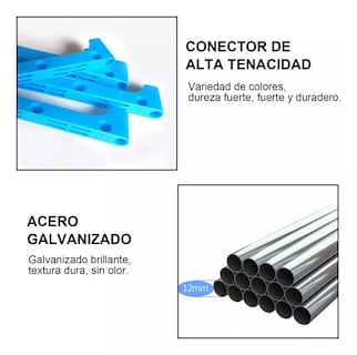 Foto 4 | Librería Y Cubos Organizadores, Almacenamiento De Muebles Azul