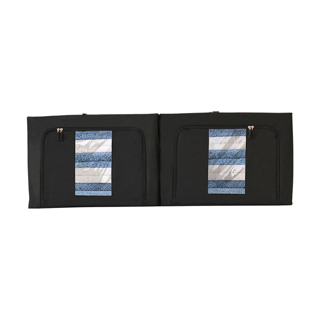 Foto 2 | Cajas Flexibles de Almacenamiento y Organización Beautifull Home Negras 2 Piezas