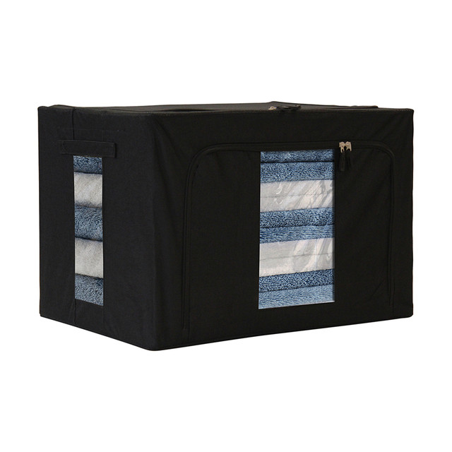 Foto 4 | Cajas Flexibles de Almacenamiento y Organización Beautifull Home Negras 2 Piezas