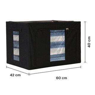Foto 5 | Cajas Flexibles de Almacenamiento y Organización Beautifull Home Negras 2 Piezas