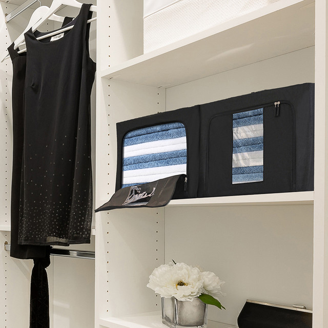 Foto 7 | Cajas Flexibles de Almacenamiento y Organización Beautifull Home Negras 2 Piezas