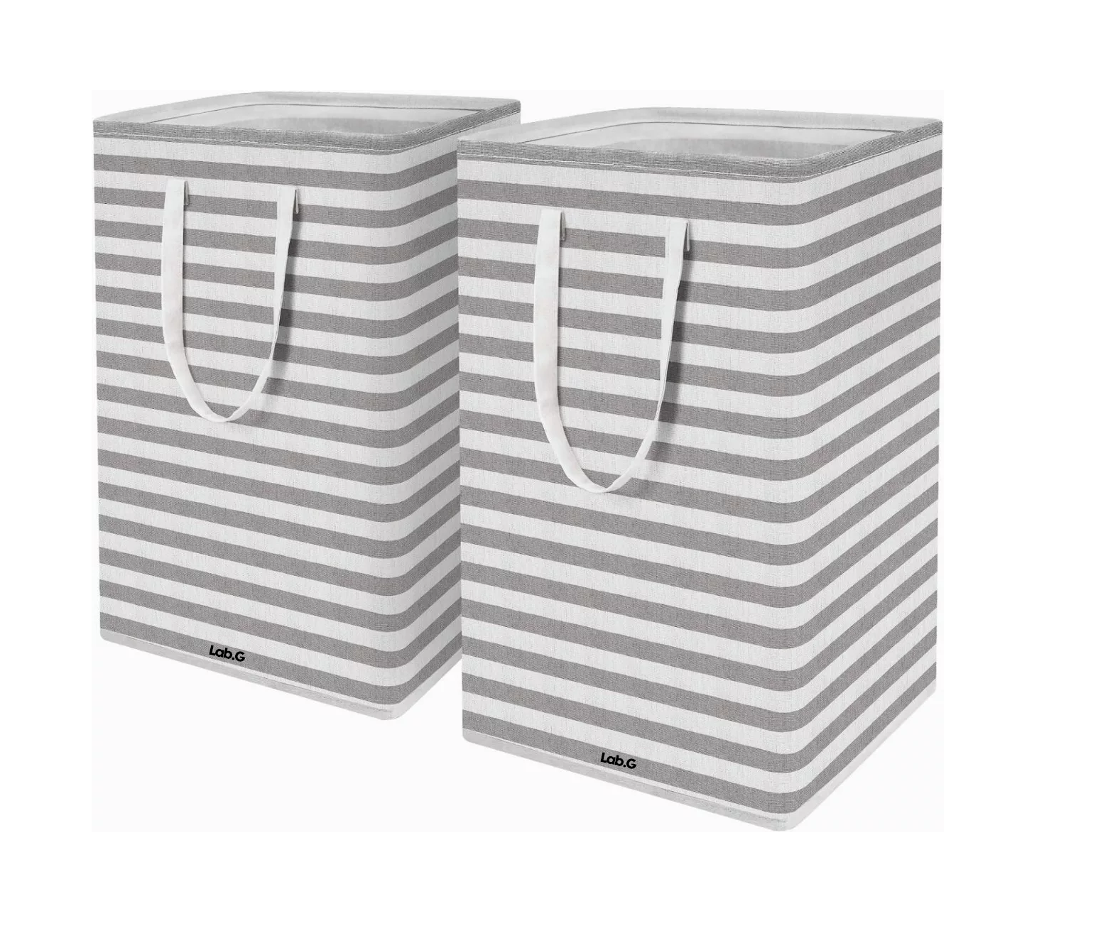 Cestos Plegables Grandes Gris 2 Piezas  75 l