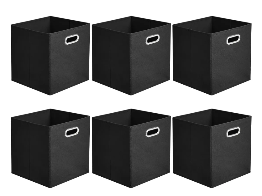 Foto 2 pulgar | 6 Cajas Organizadoras Xtellar Negras