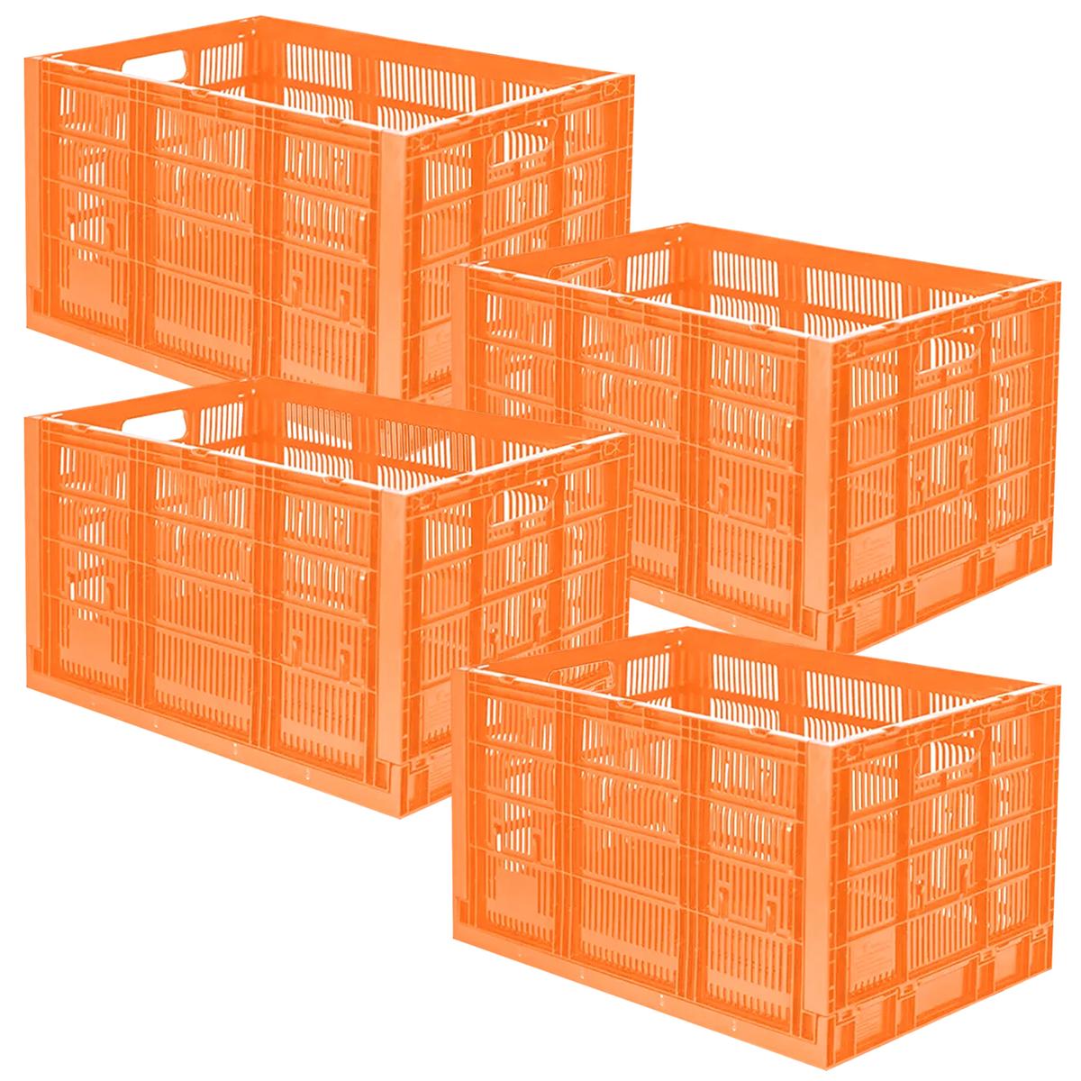 Foto 3 pulgar | Cajas Plegables Ligeras  Ventdepot Mxhxg-004 4 Piezas  Naranja