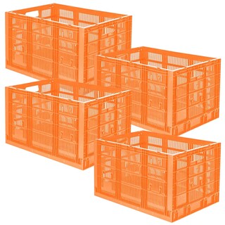 Foto 2 | Cajas Plegables Ligeras Ventdepot Mxhxg-004 4 Piezas Naranja