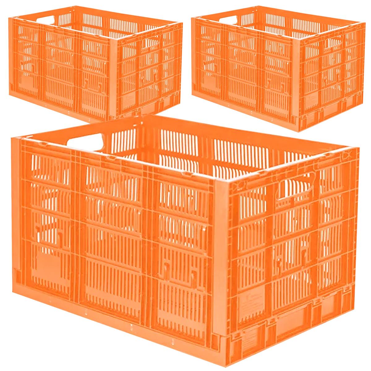 Foto 2 pulgar | Cajas Plegables Eficientes  Ventdepot Mxhxg-003 3 Piezas  Naranja