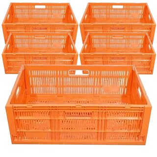 Foto 2 | Cajas Colapsables Ligeras Ventdepot Mxhxh-005 5 Piezas Naranja