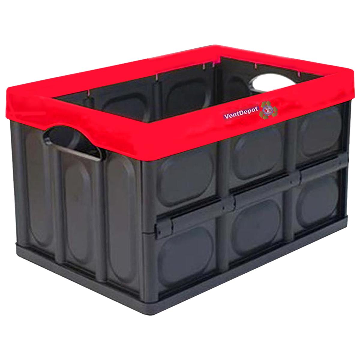Foto 2 pulgar | Caja Organizadora De Almacenamiento Ventdepot Mxitr-001 1 Pieza  Negro Y Rojo