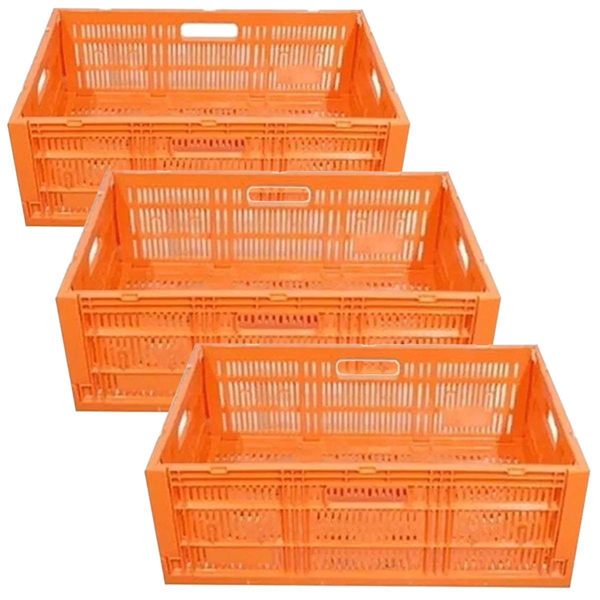Foto 2 pulgar | Cajas Colapsables Prácticas Ventdepot Mxhxh-003 3 Piezas  Naranja