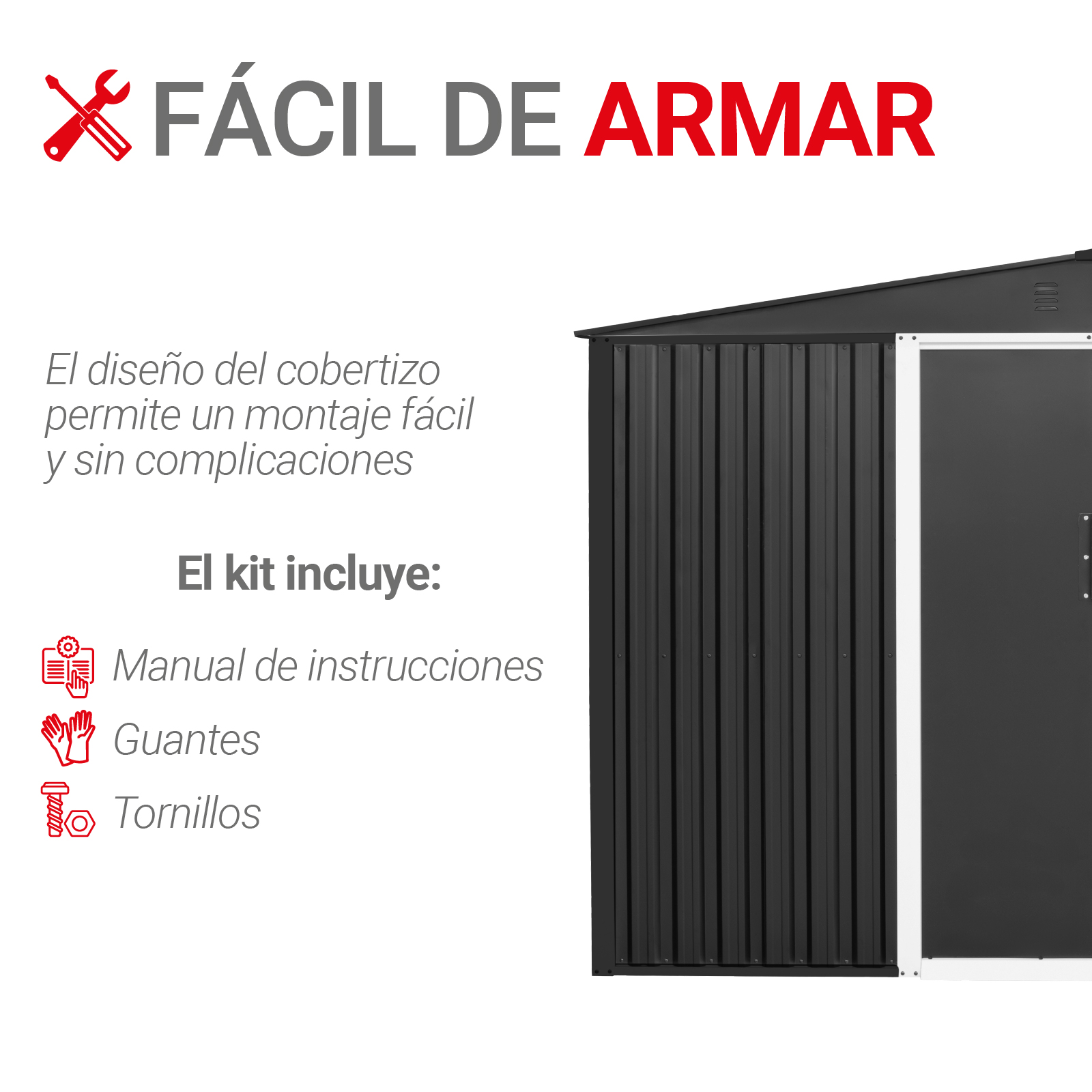 Foto 5 | Almacen Bodega Cobertizo Contenedor De Acero Para Exteriores