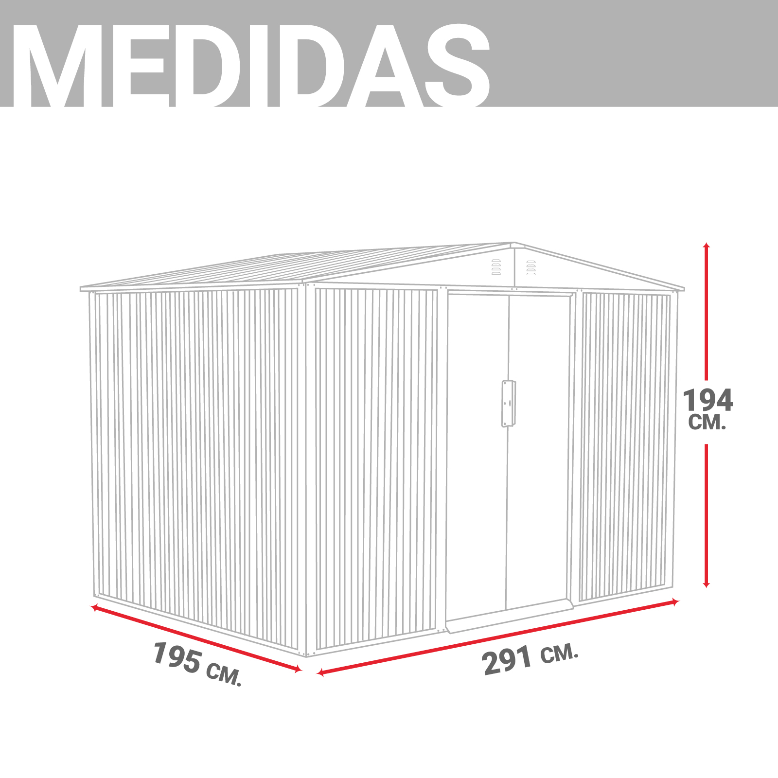 Foto 7 | Almacen Bodega Cobertizo Contenedor De Acero Para Exteriores