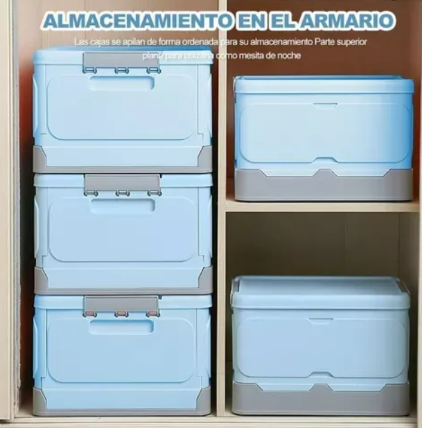 Foto 5 pulgar | Xtellar Caja De Almacenamiento Plegable Premium De 16l Con Asas Y Tapa Segura