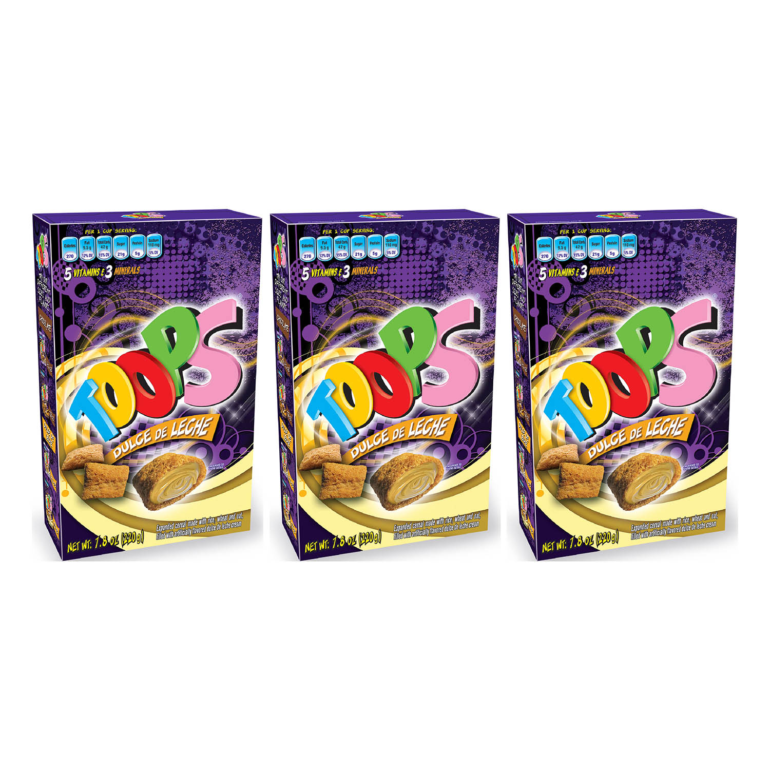 Cereal Toops de 220 gr 3 Piezas