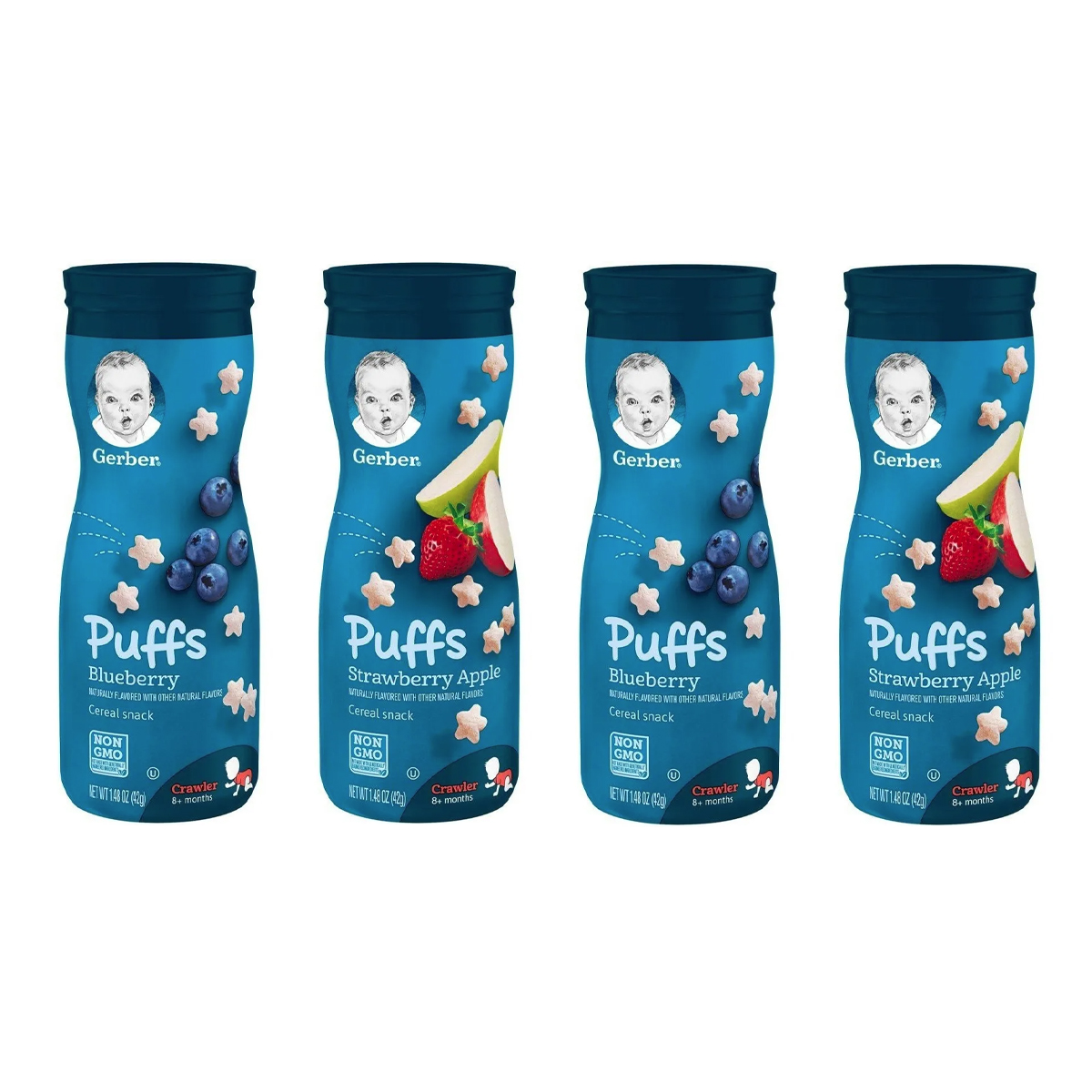 Foto 2 pulgar | Botana Para Bebé Puffs Gerber 4 De 42gr