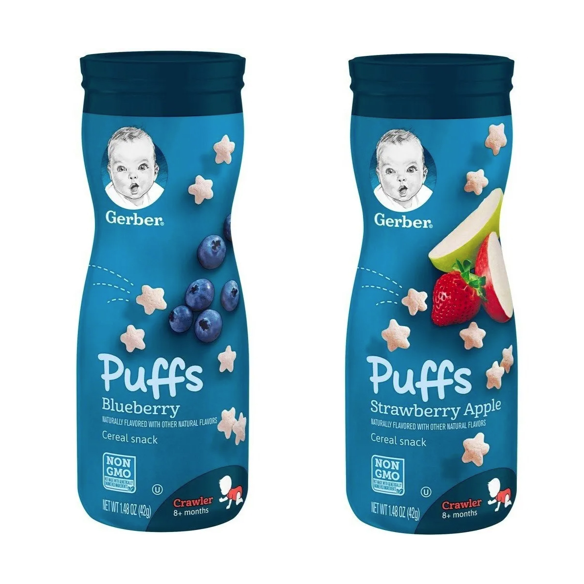 Foto 3 pulgar | Botana Para Bebé Puffs Gerber 4 De 42gr