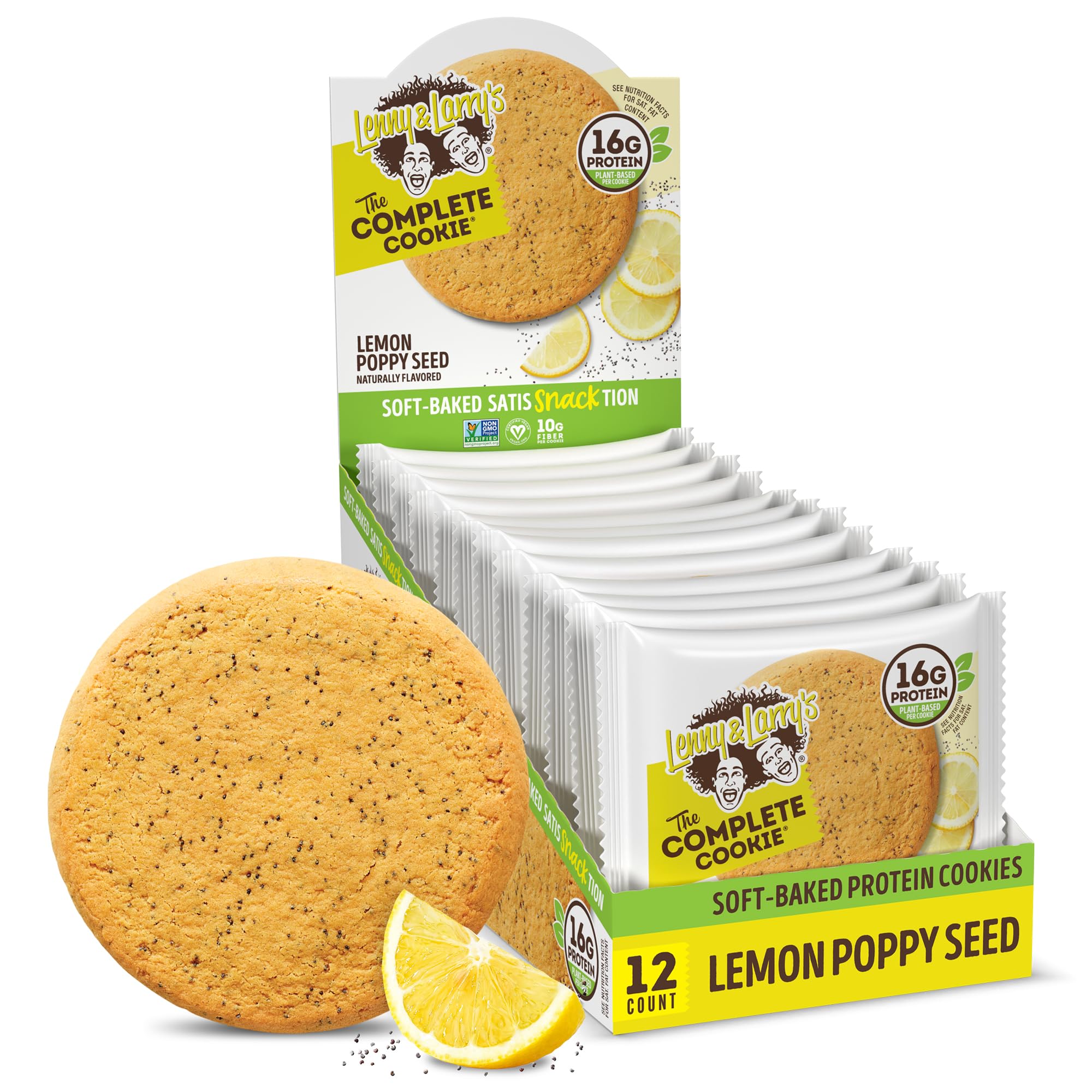 Foto 2 pulgar | Cookie Lenny & Larry's The Complete Lemon Poppy Seed 4 Oz X12 - Venta Internacional.