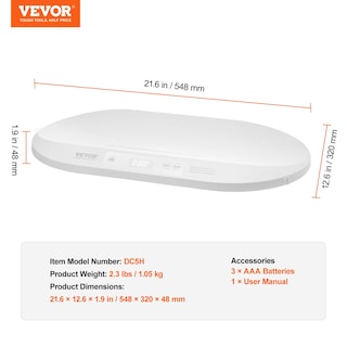 Foto 7 | Báscula Digital Vevor 40 kg-Venta Internacional