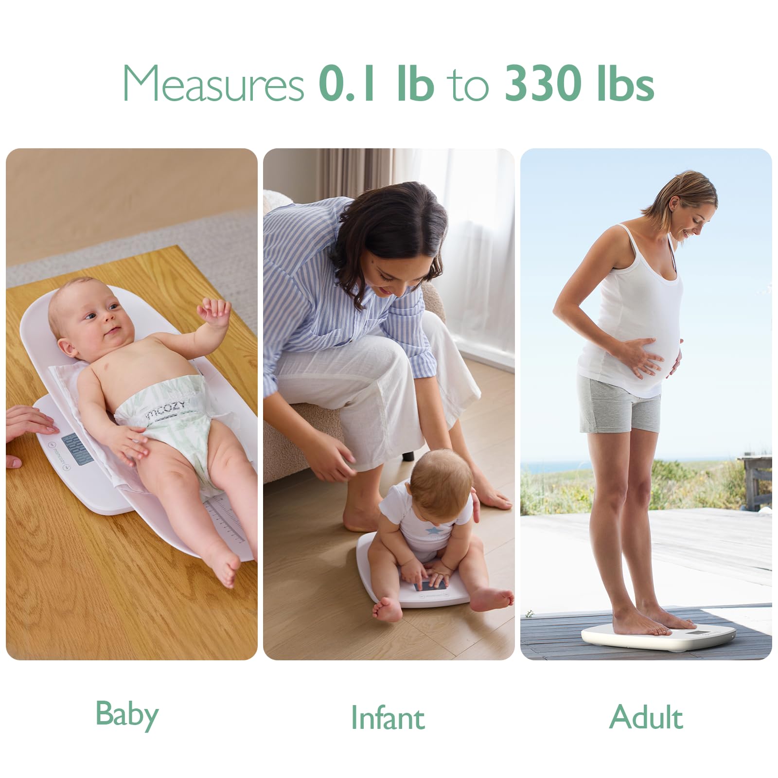 Foto 5 | Báscula Para Bebés Momcozy Multifuncional Para Niños Pequeños Con 5 Unidades - Venta Internacional.