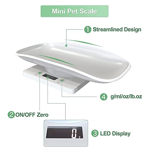 Foto 5 | Báscula Digital Para Mascotas Ytcykj, Led Multifunción, Capacidad De 10 Kg - Venta Internacional.