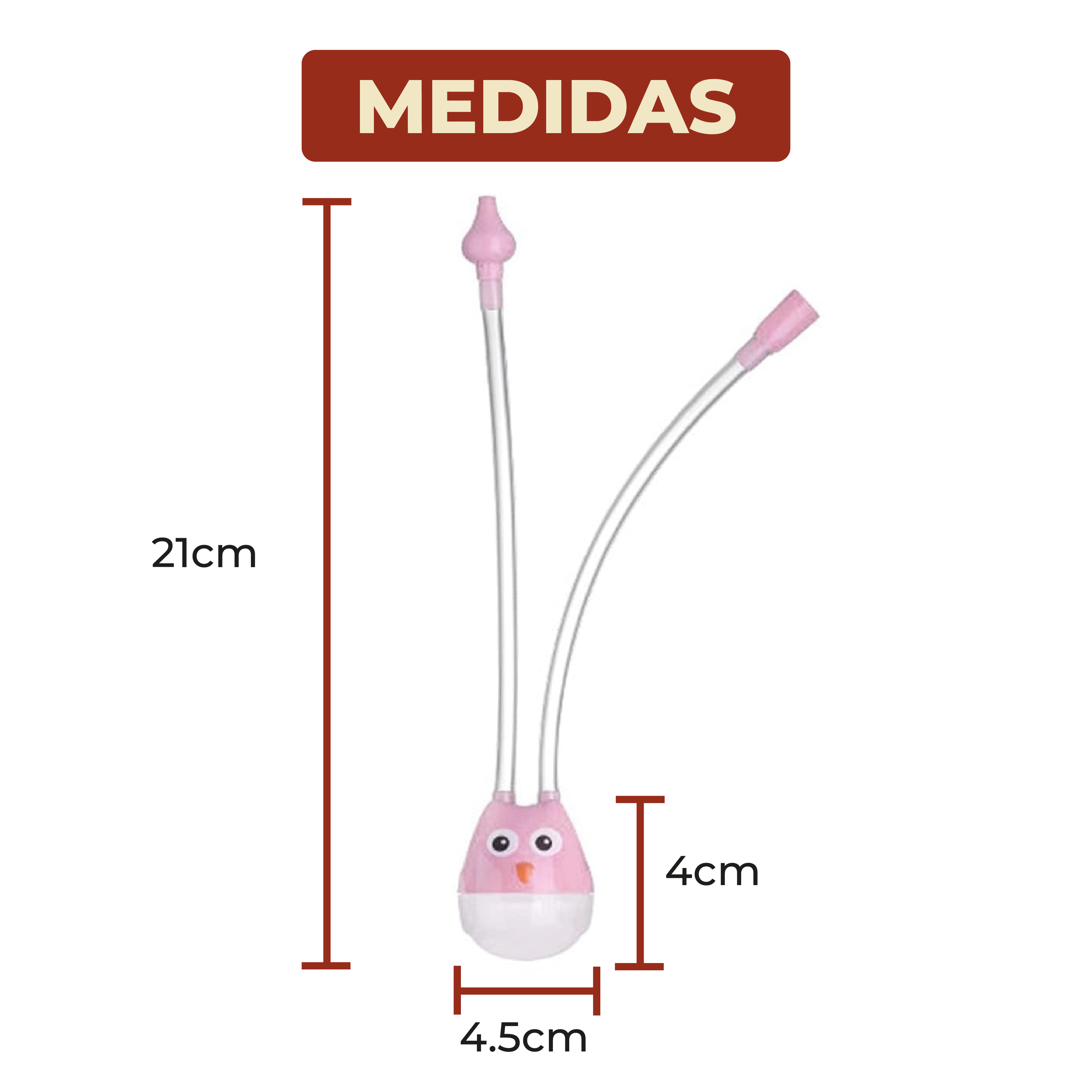 Foto 8 pulgar | Aspirador Nasal Para Bebé Color Rosa