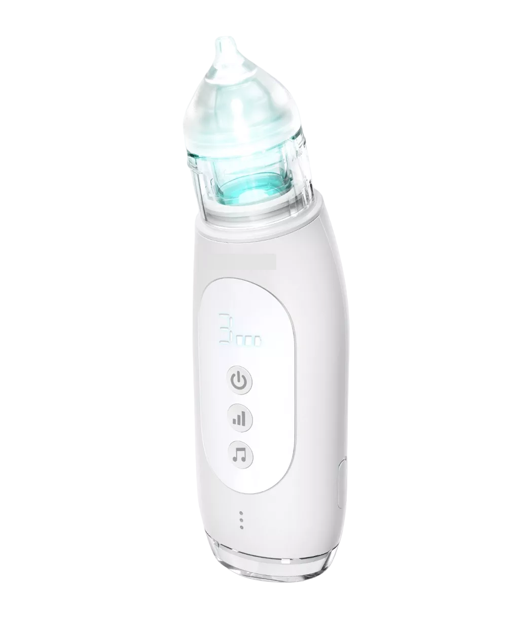 Aspirador Nasal Eléctrico para Bebé Seguro Limpiador Blanco