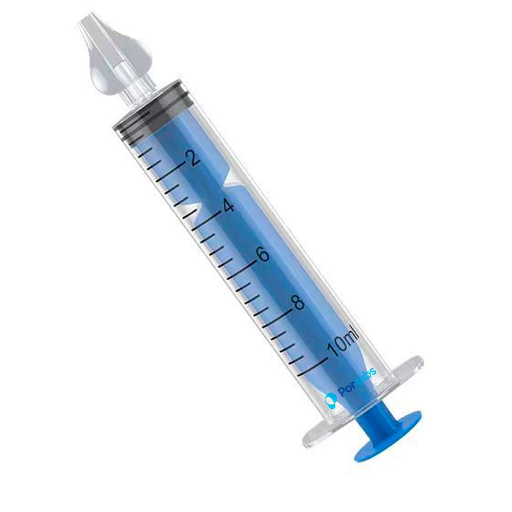 Set de 2 Limpiadores Nasales Azules para Rinitis de Bebé Aspirador Nasal 10 ml