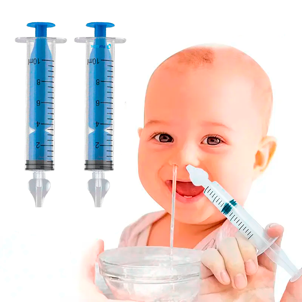 Foto 4 pulgar | Set de 2 Limpiadores Nasales Azules para Rinitis de Bebé Aspirador Nasal 10 ml