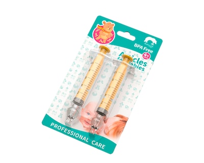 Foto 1 | Set de 2 Limpiadores Nasales Amarillos para Rinitis de Bebé Aspirador Nasal 10 ml