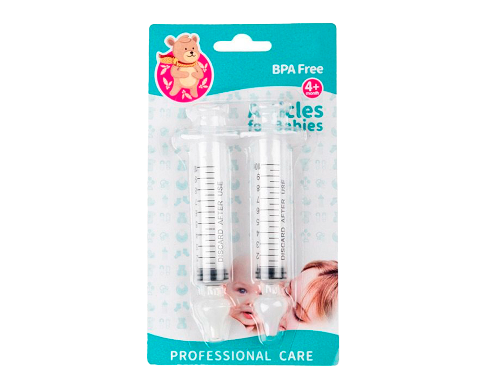 Foto 1 | Set de 2 Limpiadores Nasales para Rinitis de Bebé Aspirador Nasal 10 ml