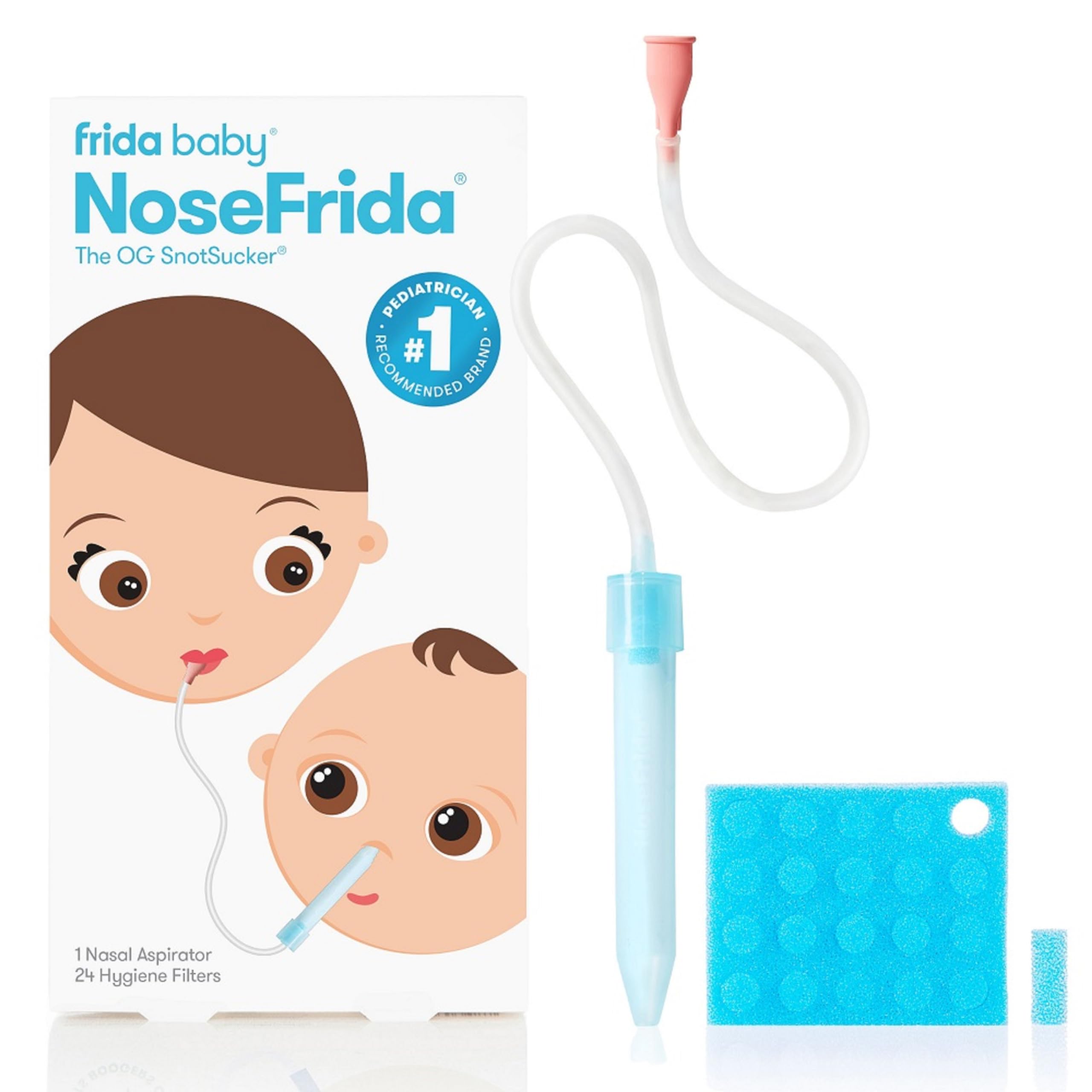 Foto 2 pulgar | Aspirador Nasal Frida Baby Nosefrida Snotsucker Con 24 Filtros - Venta Internacional.