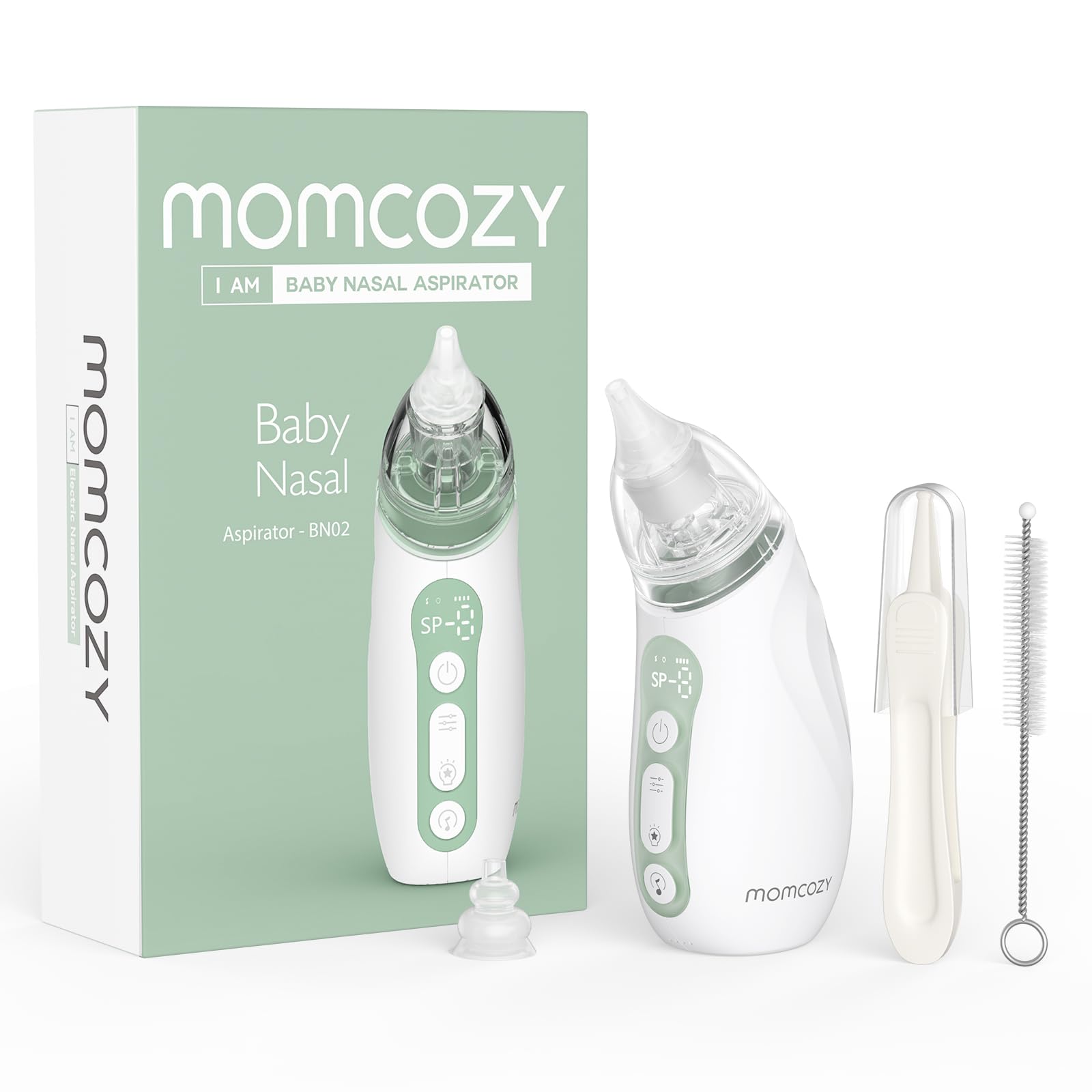 Foto 2 pulgar | Aspirador Nasal Para Bebés Momcozy Strong Suction Con Luz Y Música - Venta Internacional.