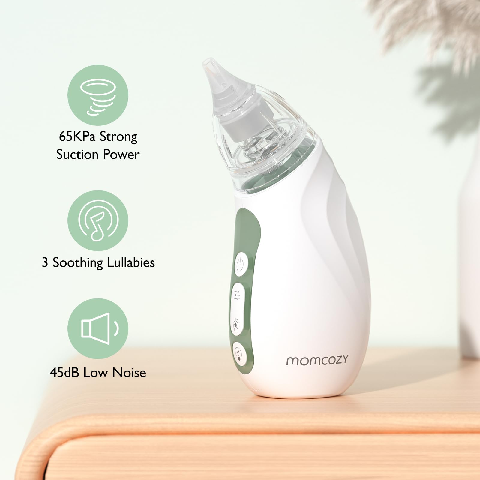 Foto 4 pulgar | Aspirador Nasal Para Bebés Momcozy Strong Suction Con Luz Y Música - Venta Internacional.