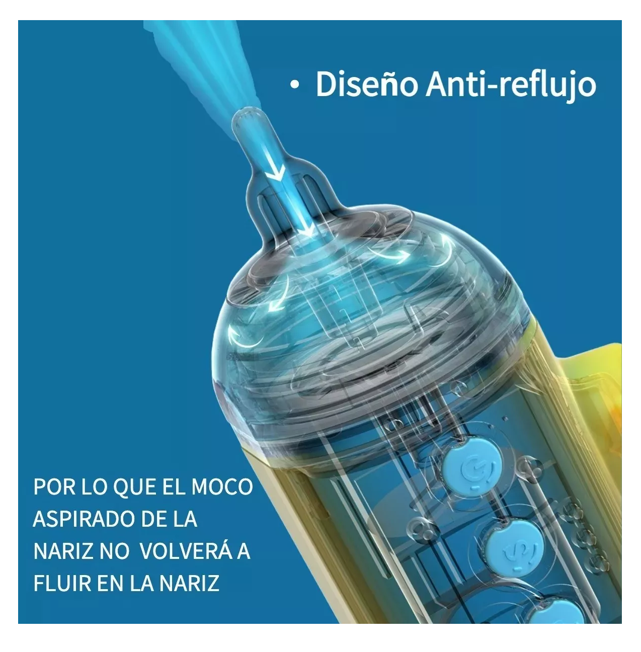 Foto 4 pulgar | Aspirador Nasal Para Bebé Seguro Eléctrico Muto Limpiador, Belug  Amarillo