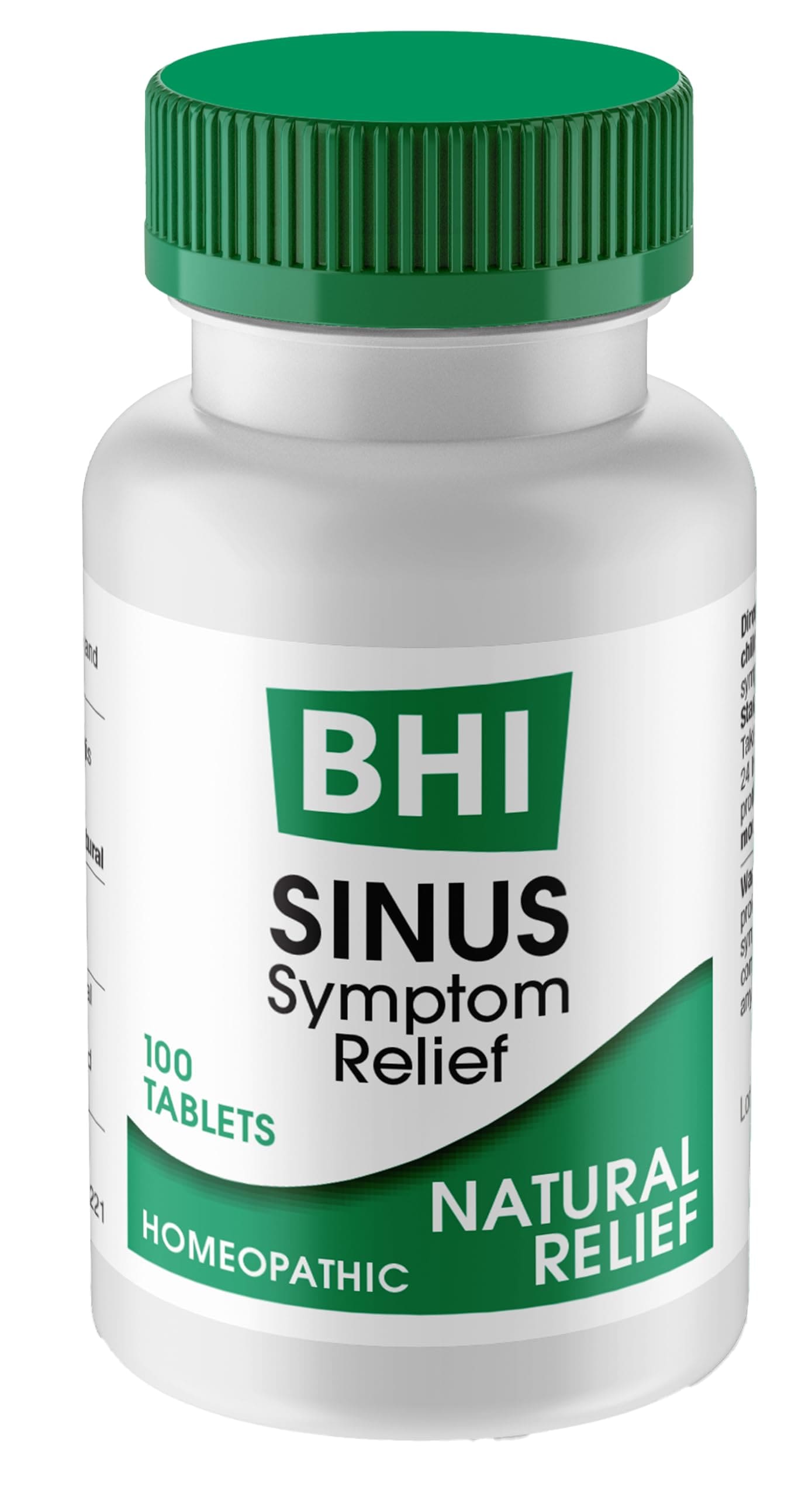 Tabletas Para Aliviar La Congestión Bhi Sinus Natural 100 Tabletas - Venta Internacional.