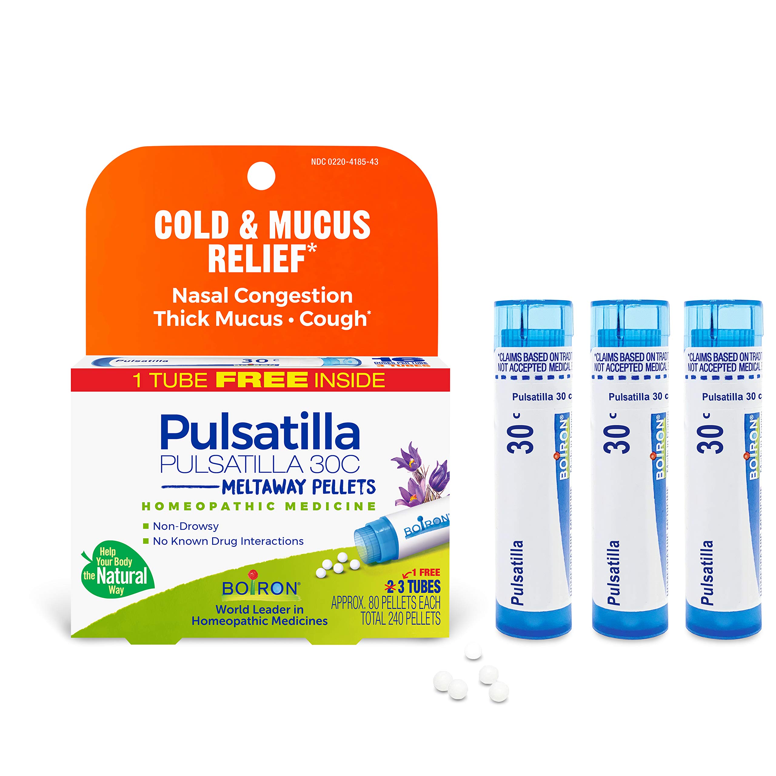 Foto 2 pulgar | Medicina Homeopática Boiron Pulsatilla 30c Para Aliviar El Resfriado - Venta Internacional.