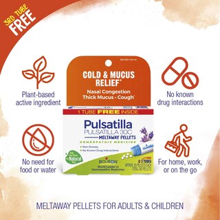 Foto 3 | Medicina Homeopática Boiron Pulsatilla 30c Para Aliviar El Resfriado - Venta Internacional.