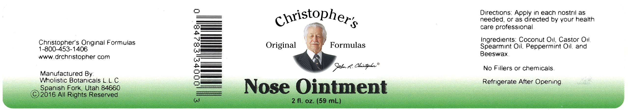 Foto 4 pulgar | Pomada Nasal Christopher's Original Formulas 60 Ml - Venta Internacional.