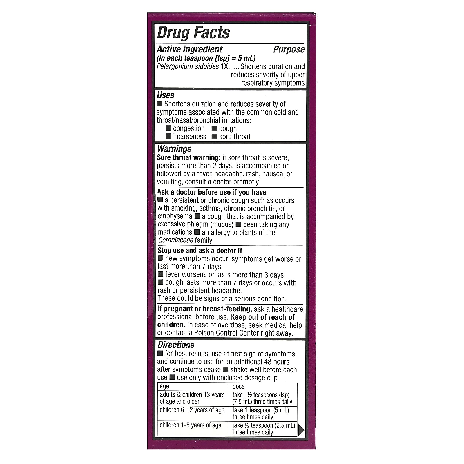 Foto 3 pulgar | Sirope Para Aliviar El Resfriado Nature's Way Umcka Kids 1+ Cherry 120 Ml - Venta Internacional.