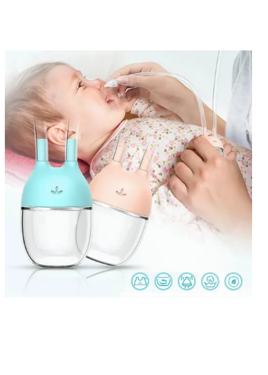 Foto 5 pulgar | Kit Aspirador Nasal Para Bebé Seguro Suave Saca Mocos Color Azul