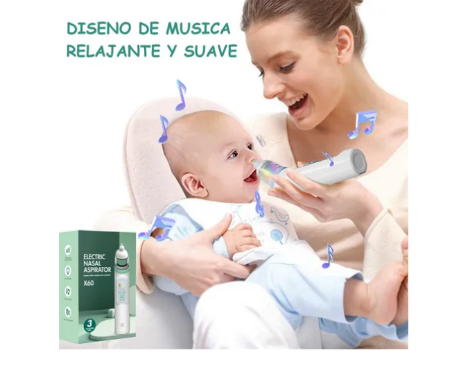 Aspirador Nasal Eléctrico Succionador Sacamocos Para Bebés