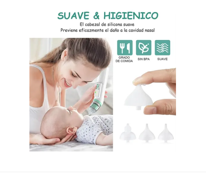 Foto 3 pulgar | Aspirador Nasal Eléctrico Succionador Sacamocos Para Bebés