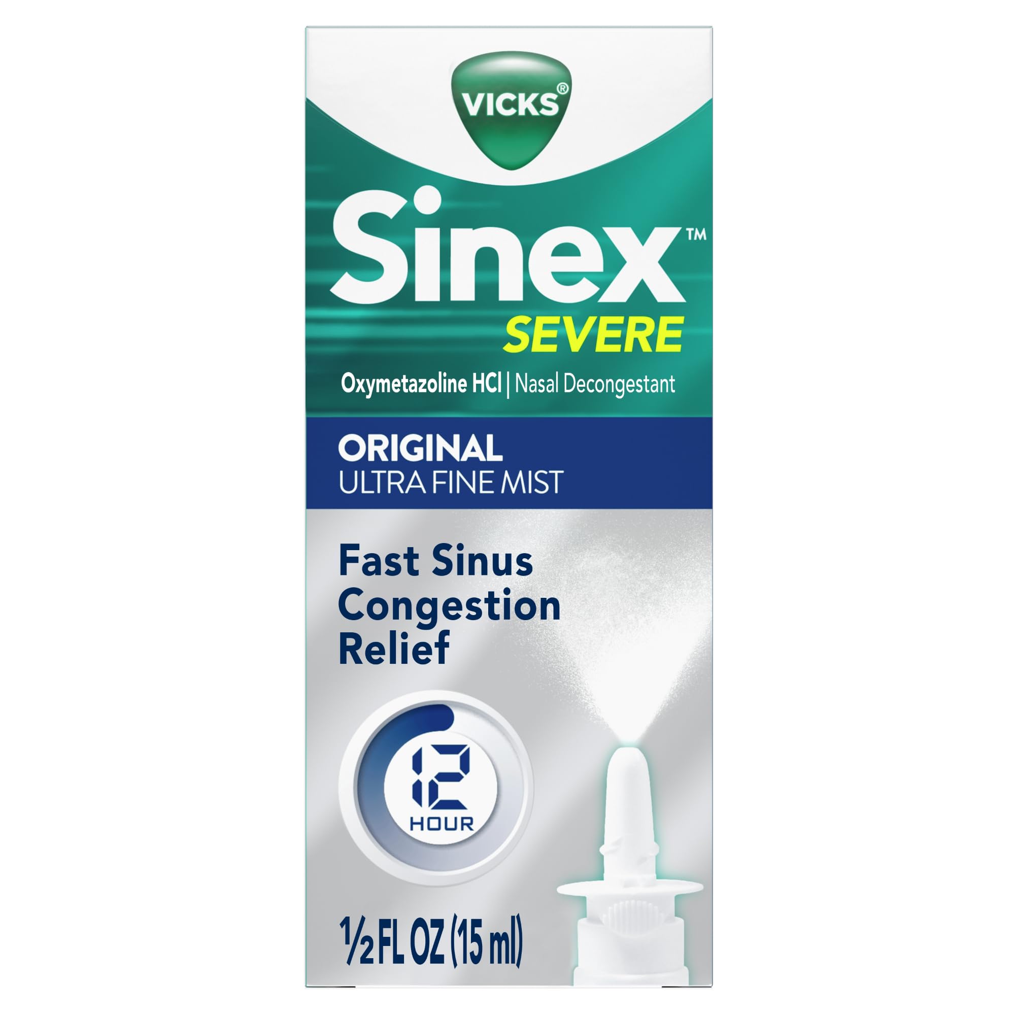 Foto 2 pulgar | Aerosol Nasal Vicks Sinex Severe Original Ultra Fine Mist 265 Sprays - Venta Internacional.