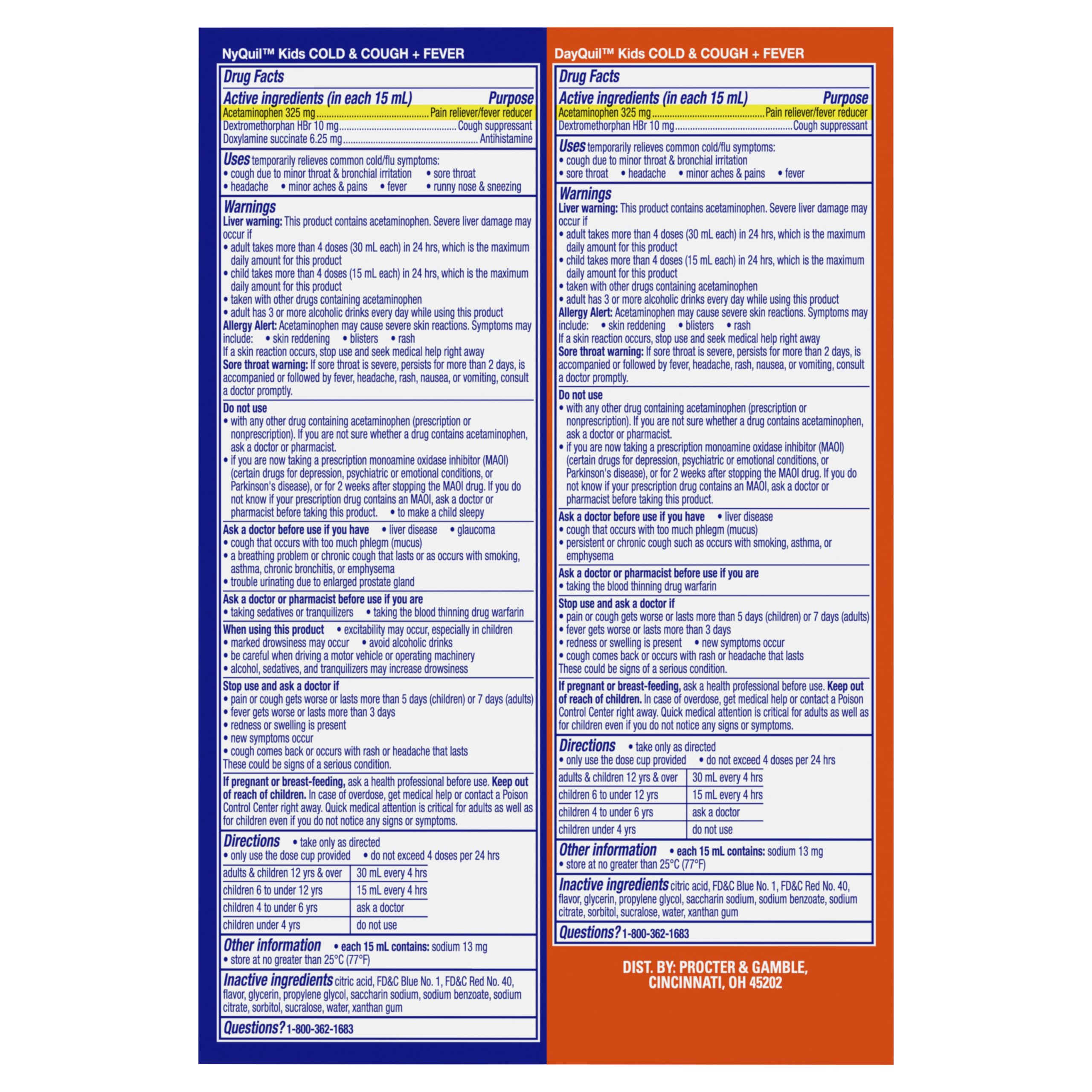 Foto 5 pulgar | Medicine Vicks Dayquil Y Nyquil Kids Resfriado  Tos Y Fiebre - Venta Internacional.