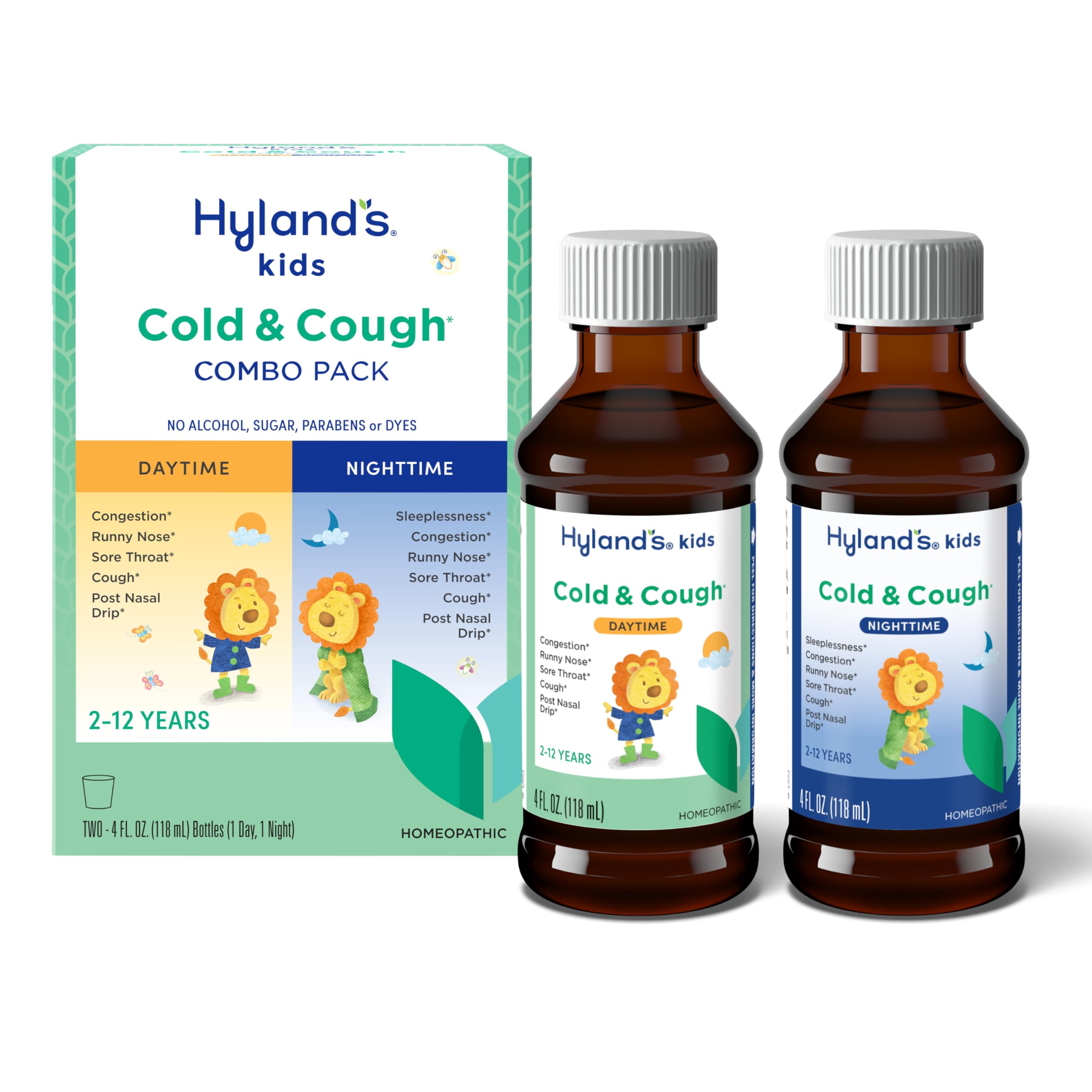 Foto 2 pulgar | Medicamento Para El Resfriado Y La Tos Hyland's Kids De 2 Años Y 120 Ml X2 - Venta Internacional.