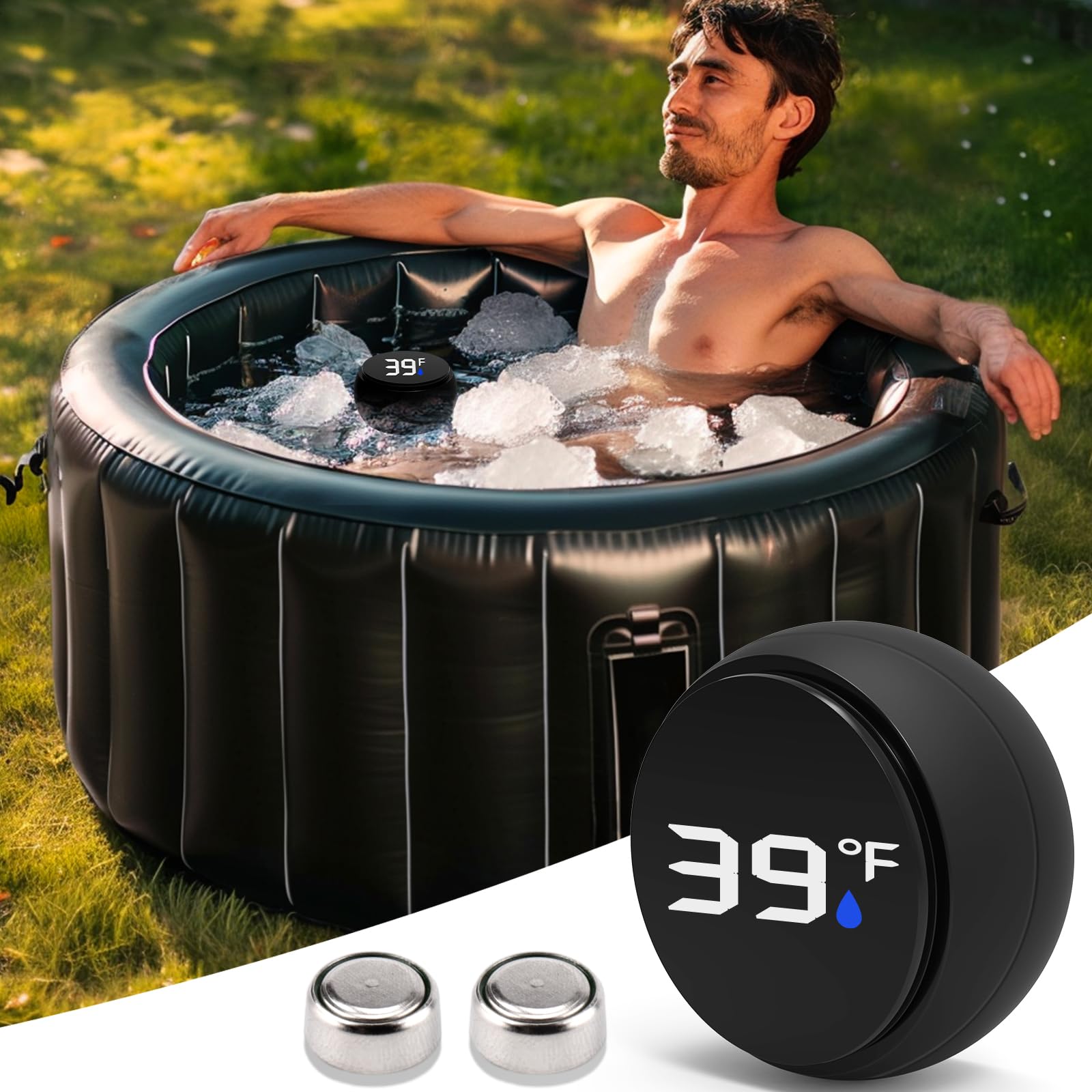 Foto 2 pulgar | Termómetro De Baño De Hielo Palksky A Prueba De Agua Para Piscina - Venta Internacional.