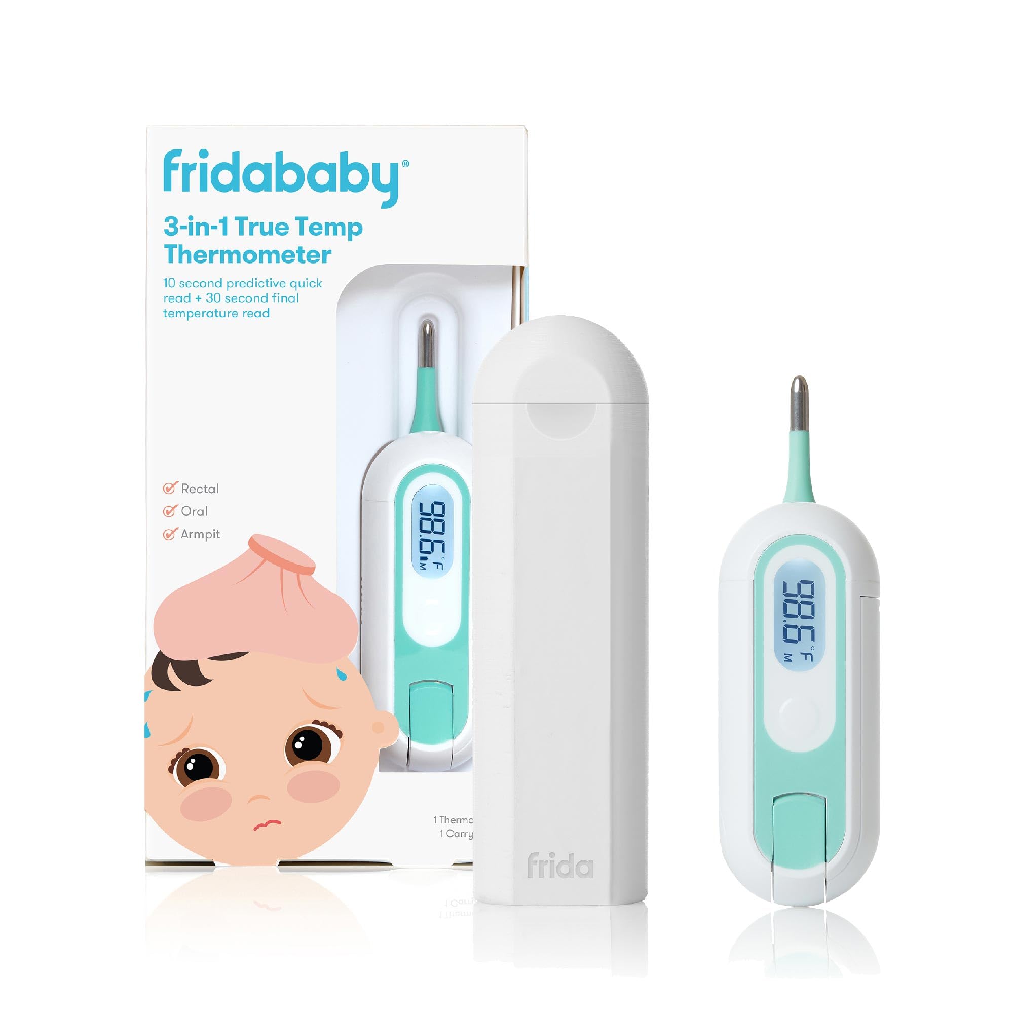 Foto 2 pulgar | Termómetro Frida Baby 3 en 1 para Uso Rectal Axilar y Oral para Niños - Venta Internacional