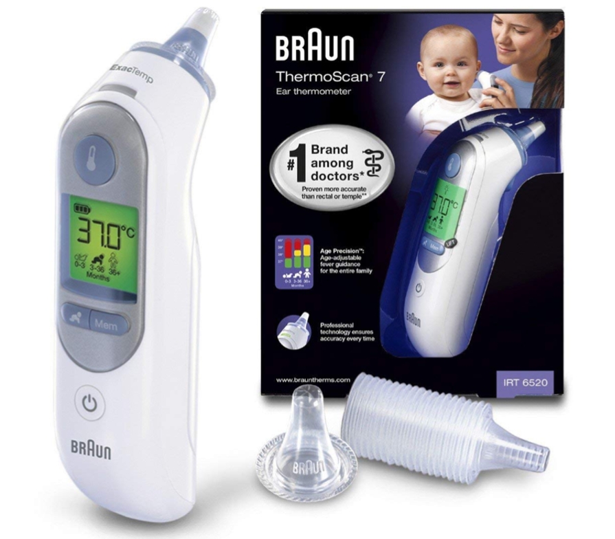 Termómetro de Oído Braun Thermoscan 7 con Tecnología Agesmart - Venta Internacional