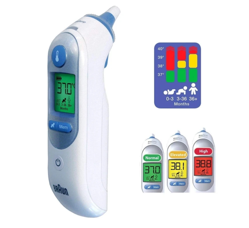 Foto 3 pulgar | Termómetro de Oído Braun Thermoscan 7 con Tecnología Agesmart - Venta Internacional